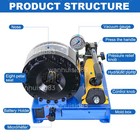 High Pressure Hydraulic Hose Crimper Hose Pipe Crimping With Molds Sealing Ring
