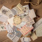 Vintage Book Pages Journal Stickers Scrapbook Crafts Album Accessory Sticker Diy