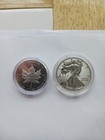 2019 W Enhanced Proof Silver Eagle 2019 Modified Proof Maple Leaf Ungraded Uncer