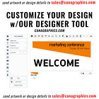 Custom Banner Sign - Quality Digital Print  - Design Tool - Fast  Production