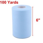 6  X 100 Yd Tulle Roll Spool Wedding Gift Tutu Fabric Decor Craft Blue