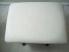 Upholstered Cream Rocker Glider Ottoman Footstool Baby Nursery 19   X 14   X14  