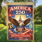 250 Years Of America House Flag  Usa 250th Anniversary Garden Flag Independence