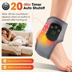 Red Light Therapy Ankle Massager Pain Relief 5 Heating Levels  3 Vibration Modes