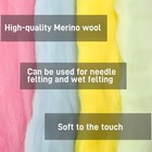 Wool Roving Yarn 100g 3 53oz Chunky Felting Knit Blanket Spin Weave Craft Grass