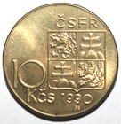 Czechoslovakia 10 Korun Coin 1990 Km  139 1 Mr Masaryk Csfr Ten