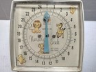 Vintage Nursery Baby Scale Lion Tiger Zebra Duck Graphics Hanson 25 Lb Capacity