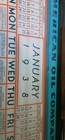 1938 Amoco Oil Company - Amoco Gas  Calendar 3ft    2ft    Only One Exist   