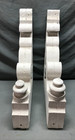 Vtg Pair Large Shabby 21x26 Acorn Drop Finial Roof Corbels Brackets Old 1747-25b
