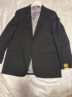 Brand New Unworn Suit For Men By Haggar  Tailored Fit Size 46 Long In Black