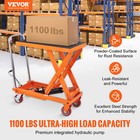 Vevor Hydraulic Lift Table Cart 1100lb Manual Single Scissor Lift Platform 35 4 