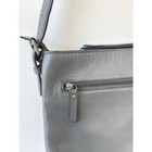 Harbour 2nd Grey Leather Crossbody Bag Messenger Small Grained Leather Purse