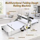 40 5  x22 8  Commercial Folding Manual Stainless Steel Machine   Dough Sheeter