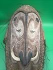 Papua New Guinea Mai Mask Sepik River  Anglian Village Shell Boar Tusk Signed