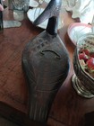 Vintage Carved Wooden Container Box  Keepsake Box
