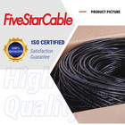 Rg59 Siamese Coaxial Cable 1000ft 20awg  18 2awg Cctv Security Camera Wire Black
