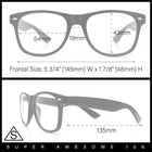 Classic Iconic Nerdy Horn Rim Plastic Rectangle Clear Lens Eyeglasses Black