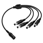 Zosi 1 Female To 4 Male Power Splitter  5 5x2 1mm Cable  Adapter For Cctv Camera