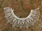 Antique vintage Handmade Needle Lace Collar   Intricate Floral Design  Edwardian