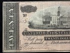 1864 Confederate 20 Dollar Bill Richmond Invery Good Condition Au To Bu