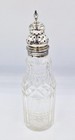 Georgian Sterling Silver Topped Sugar Caster   Pepper Shaker C1800