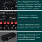 Selector Switcher Speaker Switch 4 Input 4 Output Power Amplifier Speaker New