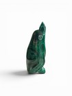 Natural Malachite Penguin Figurine Hand Carved Green Banded Gemstone Sculpture