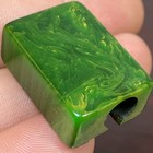 Bakelite Marble Green Mill Swirl Vtg Mcm Handheld Pocket Pencil Sharpener Retro