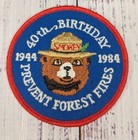Lot Of 4 Vintage Smokey The Bear      Iron On Patches Prevent Wildfires    new