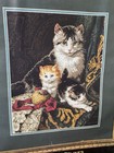 Vtg Dimensions Gold Collection Captivating Felines Counted Cross Stitch Kit 3818