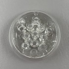 Vintage 11 Hole Clear Glass Flower Frog 3 5 