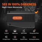 Portable Digital Night Vision Monocular     5x Zoom Ir Camera 12mp Video Telescope