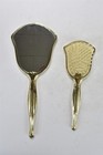 Vintage Vanity Set Mirror   Removable Block Brush In Original Gift Box Nib 09053