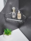 Sanliv Corner Shower Caddy Basket - Solid Brass Polished Chrome