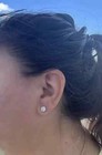 1 70 Ct Round Cut Diamond Stud Earrings 14k White Gold Natural Mined