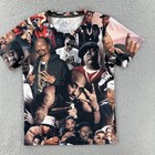 All Over Print Men   s Small Rap Tee Moisture Wicking T Shirt Tupac Biggie Snoop