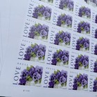 Love   pansies In A Basket Stamps 100 Pcs Total  5 Sheets Of 20