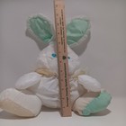 Vtg Fisher Price Puffalump Bunny 1988 White Easter Parachute Fabric Rattle