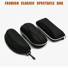 1-pack Eye Glasses Case Box Sunglasses Protector Hard Zipper Belt Clip Portableg