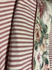 Croscill Peony  Rose 2 Pillow Cases Stripes Standard Cottagecore   Floral  a3