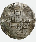 Rare 1648 Spanish Colonial 8 Reales Cob Silver Coin Potosi Philip Iv