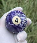  Joe Camel Marbled Pool Ball  Swirl  4 Purple Pool Billiard Ball Scarce 