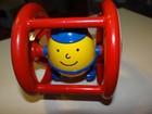 Vintage Ambi   Humpty Dumpty Roller Toy Rolling Baby Toys Holland Red Blue