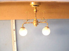 Miniature Battery Operated Lamp 2 Arm Shabby Antique Light Sutton