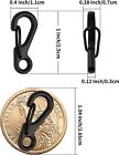 10-30x Mini Sf Aluminum Spring Carabiner Clip Keychain Outdoor Snap Camping Hook