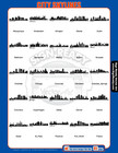 City Skylines-cityscape Clipart-vector Clip Art-vinyl Cutter Plotter-graphics Cd