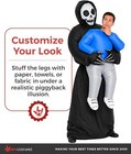 Adult Grim Reaper Inflatable Pick Me Up Costume Scary Halloween Blow Up Death