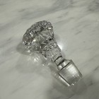 Large Clear Glass   Crystal Heavy Bottle Apothecary Decanter Stopper