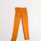 Women s Orange Pull-on Seamless Activewear Leggings Solid Size M Regular