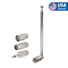 F Type Telescopic Aerial Antenna 75 Ohm With Tv   3 5 Adapter Bose Wave Radio Fm